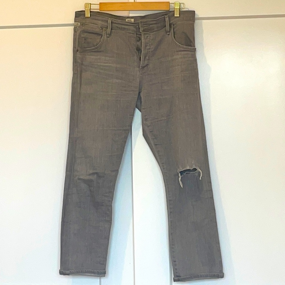 Citizens Of Humanity Gray Boyfriend Jeans